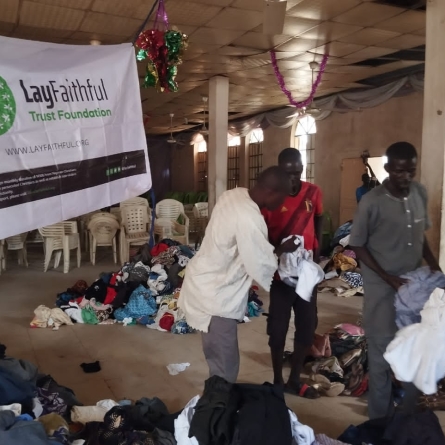 Relief Distribution of Clothes to IDPs Maiduguri, Borno State